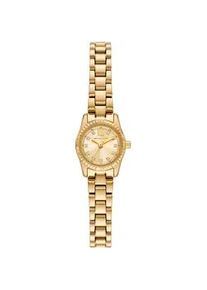 Quarzuhr Michael Kors "MICRO PETITE LEXINGTON", gold (goldfarben), Armbanduhren, Damen, Quarzuhr, Armbanduhr, Damenuhr, Edelstahlarmband, analog, Glassteine