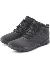 Stiefelette Vivance "Freizeitschuh, Halbschuh, Sneaker", Damen, Gr. 39, schwarz, Obermaterial: 100% Textilmaterial. Decksohle: 100% Textilmaterial. Futter: 100% Textilmaterial. Laufsohle: 100% Synthetik, unifarben, Basic, Schuhe Stiefelette, zum Reinschl&uuml;pfen mit elastischen Schn&uuml;rb&auml;ndern und Warmfutter VEGAN