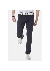 Cipo & Baxx Stoffhose CIPO & BAXX "Hose", Herren, Gr. 33, L&auml;nge 34, blau (navyblau), 49% Baumwolle, 31% Polyester, 17% Viskose, 3% Elasthan, kariert, slim fit lang, Hosen Stoffhose, mit dezentem Karomuster, CD724