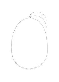 Perlenkette Firetti "Schmuck Geschenk Halsschmuck Halskette Silberkette Venezianerkette", bunt (silberfarben, wei&szlig;), Halsketten, Damen, Perlen Silber 925 (Sterlingsilber), L: 85 B: 1mm, Perlen, Silber 925 (Sterlingsilber), Perlenkette, Made in Germany - mit S&uuml;&szlig;wasserzuchtperle, B:1mm