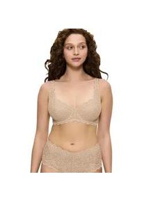 Balconette-BH Triumph "Amourette", Damen, Gr. 75, Cup B, beige (natur), Microtouch, Obermaterial: 49% Polyamid, 20% Elasthan, 18% Baumwolle, 13% Polyester, unifarben, BHs Balconette-BH, Stretch-Spitze, weich, feminin, breite Tr&auml;ger