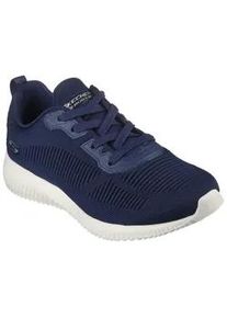Sneaker Skechers "BOBS SQUAD - TOUGH TALK", Damen, Gr. 40, blau (navy), Textil, Schuhe Sneaker, Schn&uuml;rschuh, Freizeitschuh, Trainingsschuh in Strick-Optik