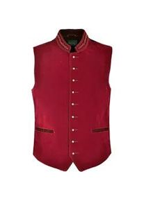 Lederweste JCC "3102075Ecom", Herren, Gr. 50, rot (wine rot), Obermaterial: 100% Polyester; Innenfutter: 100% Polyester, Westen