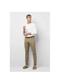 Stoffhose MEYER "M5 Slim", Herren, Gr. 32, L&auml;nge 34, braun, 77% Baumwolle, 19% Lyocell, 4% Elasthan, unifarben, figurumspielend lang, Hosen Stoffhose, Five-Pocket