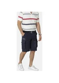 Bermudas Babista "Bermuda RAVIANO", Herren, Gr. 48, N-Gr, blau (dunkelblau), Obermaterial: 98% Baumwolle CO. 2% Elasthan EL., regular fit, Hosen Bermudas