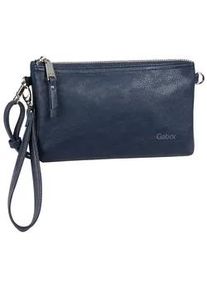 Abendtasche Gabor "Emmy", Damen, Gr. B/H/T: 22,5cm x 13,5cm x 4,5cm, blau, Polyurethan, Polyurethan (PU), clean, gepflegt, unifarben, Taschen Abendtasche, aus weichem Lederimitat als praktisch l&auml;ssige "Bag in Bag" tragbar
