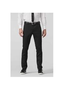 Anzughose MEYER "Bonn", Herren, Gr. 52, Normalgr&ouml;&szlig;en, schwarz, 53% Polyester, 45% Wolle, 2% Elasthan, unifarben, slim fit lang, Hosen Anzughose, mit 4-Way-Stretch