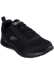 Schn&uuml;rschuh Skechers "TRACK-LESHUR", Herren, Gr. 41, schwarz (schwarz, schwarz), Lederimitat, Textil, Schuhe Schn&uuml;rschuh, Freizeitschuh, Trainingsschuh im Materialmix
