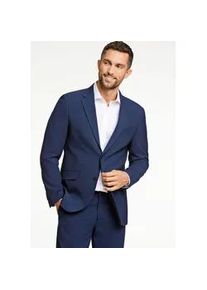Anzugsakko LINDBERGH "Anzugjacke, Blazer Modern Fit", Herren, Gr. 46, blau (dk blau mel), Obermaterial: 67% Polyester, 28% Viskose, 5% Elasthan; Futter: 98% Polyester, 2% Elasthan, Sakkos