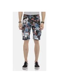 Cipo & Baxx Jeansbermudas CIPO & BAXX "Bermuda & Short", Herren, Gr. 32, Normalgr&ouml;&szlig;en, blau, 98% Baumwolle 2% Elasthan, unifarben, regular fit kurz, Jeans, mit angesagtem Denim-Coating, CK204