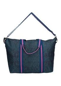 Schultertasche Vadobag "Self Love Club", Kinder, Gr. B/H/T: 18cm x 55cm x 36cm, blau, Kunstfaser, mehrfarbig, Taschen Schultertasche, mit tollem Reptilien-Print