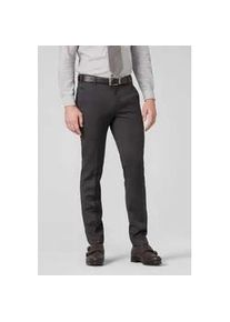 Anzughose MEYER "Bonn", Herren, Gr. 48, Normalgr&ouml;&szlig;en, grau (anthrazit), 100% Wolle, unifarben, slim fit lang, Hosen Anzughose, mit Franz&ouml;sischen Seitentaschen