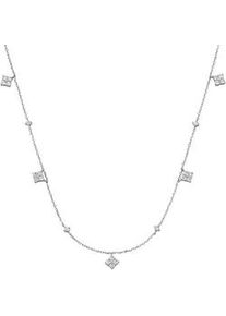 Collier "mit Behang, wei&szlig;e Zirkonia, Silber 925", wei&szlig;, Giorgio Martello MILANO, Halsketten, Herren, 45cm, Silber 925 (Sterlingsilber), Collier
