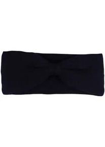 Stirnband Zwillingsherz "Knoten", Damen, blau (navy), Strick, Kaschmir, M&uuml;tzen Stirnband, Cashmere, Feinstrick