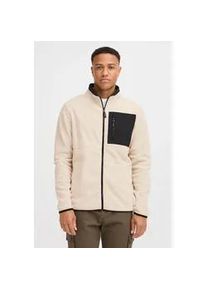 Cardigan Blend "BHFloritz", Herren, Gr. XL, oatmeal, Fleece, 100% Polyester, unifarben, regular fit, B&uuml;ndchen, Strickjacken, Gem&uuml;tliche Fleecejacke mit abgesetzten Details