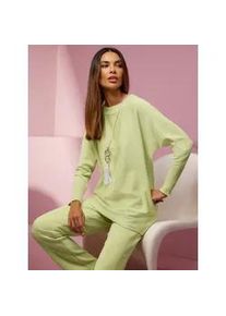 Strickpullover Heine "Pullover", Damen, Gr. 36/38, gr&uuml;n (pistazie), 42% Viskose, 30% Lyocell, 28% Polyester, unifarben, Pullover Strickpullover