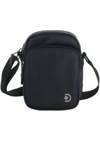 Schultertasche DISCOVERY "Heritage", Damen, Gr. B/H/T: 14,5cm x 19cm x 19cm, schwarz, Polyurethan (PU), unifarben, Taschen Schultertasche, mit Rei&szlig;verschlusstasche