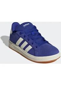 Sneaker Adidas SPORTSWEAR "GRAND COURT 00S", M&auml;dchen, Gr. 38,5, blau (semi lucid blau, sanftes wei&szlig;, gum10), Leder, Synthetik, Schuhe Sneaker, Design auf den Spuren des Adidas Superstar, f&uuml;r Kinder & Jugendliche
