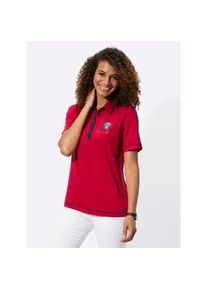 Poloshirt Casual Looks "Shirt", Damen, Gr. 46, rot, 50% Baumwolle, 50% Modal, bedruckt, gemustert, unifarben, Shirts