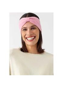 Stirnband Zwillingsherz "Knoten", Damen, rosa (melange pink), Strick, Kaschmir, M&uuml;tzen Stirnband, Cashmere, Feinstrick