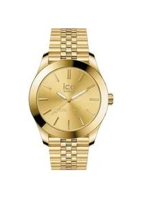 Ice Watch Solaruhr ICE-WATCH "ICE steel - Small - SOLAR 3H", gold (gelbgoldfarben), Armbanduhren, Damen, Armbanduhr, Damenuhr, Edelstahlarmband, bis 10 bar wasserdicht