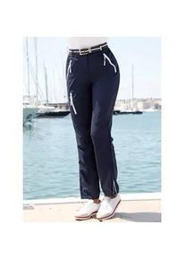 Outdoorhose Casual Looks, Damen, Gr. 23, Kurzgr&ouml;&szlig;en, blau (marine), 95% Polyamid, 5% Elasthan, unifarben, lang, Hosen Outdoorhose