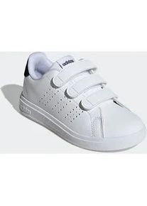 Klettschuh Adidas SPORTSWEAR "ADVANTAGE BASE 2.0 KIDS", M&auml;dchen, Gr. 29, schwarz-wei&szlig; (cloud wei&szlig;, ftwr wei&szlig;, core schwarz), Synthetik, Schuhe Klettschuh, Design auf den Spuren des Adidas Stan Smith, f&uuml;r Kinder & Jugendliche