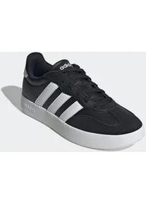 Sneaker Adidas SPORTSWEAR "BARREDA", Herren, Gr. 46, schwarz-wei&szlig; (core schwarz, cloud wei&szlig;, core schwarz), Leder, Synthetik, Schuhe Sneaker, inspiriert vom Design des Adidas handball spezial