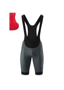 Fahrradhose Gonso "SITIVO Bib M", Herren, Gr. L, Normalgr&ouml;&szlig;en, rot (hellrot), 65% Polyamid, 35% Elasthan, Hosen Fahrradhose, Herren Radhose, innovatives Sitzpolster, Tr&auml;ger-Radlerhose, Tight Fit