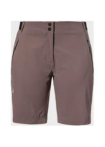 Sch&ouml;ffel Shorts SCH&Ouml;FFEL "Shorts Style Blaustein WMS", Damen, Gr. 38, Normalgr&ouml;&szlig;en, lila (3905, braun), Oberstoff: 86% Nylon, 14% Elasthan, Hosen Shorts