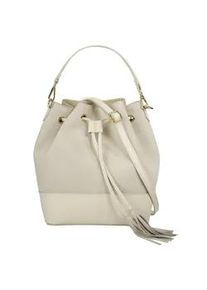 Umh&auml;ngetasche Samantha Look, Damen, Gr. B/H/T: 21cm x 28cm x 15cm onesize, beige, Leder, Taschen Umh&auml;ngetasche, echt Leder, Made in Italy