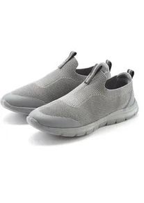 Sneaker John Devin "Slipper, Freizeitschuh, Textilschuhe, Stoffschuhe, Turnschuh", Herren, Gr. 41, blau (blaugrau), Obermaterial: 80% Textilmaterial, 20% Lederimitat. Decksohle: 100% Textilmaterial. Futter: 100% Textilmaterial. Laufsohle: 100% Synthetik, Mesh, unifarben, Basic, Schuhe Sneaker, mit ultraleichter Sohle Unisex VEGAN