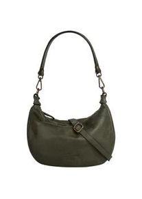 Umh&auml;ngetasche Samantha Look, Damen, Gr. B/H/T: 28cm x 21cm x 8cm onesize, gr&uuml;n (dunkelgr&uuml;n), Leder, leicht gl&auml;nzend, unifarben, Taschen Umh&auml;ngetasche, echt Leder, Made in Italy