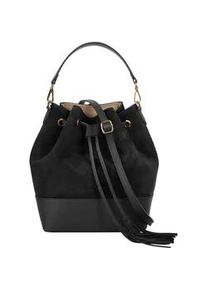 Umh&auml;ngetasche Samantha Look, Damen, Gr. B/H/T: 21cm x 28cm x 15cm onesize, schwarz, Leder, Taschen Umh&auml;ngetasche, echt Leder, Made in Italy