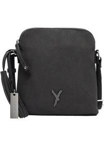 Umh&auml;ngetasche SURI FREY "Umh&auml;ngetasche SFY Romy", Damen, Gr. B/H/T: 20cm x 22cm x 6cm 0, grau (schwarzgrau 840), PVC, Taschen Umh&auml;ngetasche