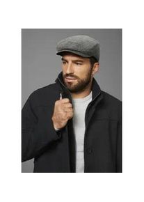 MAN'S WORLD Schieberm&uuml;tze MAN'S WORLD, Herren, grau (grau, schwarz), Web, Wollmischung, Hahnentrittmuster, gemustert, M&uuml;tzen, stylischer Winter-Flatcap - w&auml;rmend gef&uuml;tter - NEW