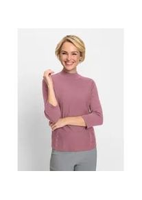 Classic Dog 3/4 Arm-Pullover CLASSIC "Pullover", Damen, Gr. 40, lila (hortensie), 50% Modal, 30% Polyamid, 20% Polyester, unifarben, Pullover