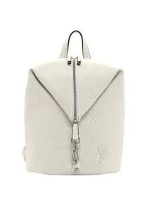 Rucksack SURI FREY "Rucksack SFY Romy", Damen, Gr. B/H/T: 25cm x 27cm x 14cm, wei&szlig; (ecru 320), PVC, Rucks&auml;cke Rucksack