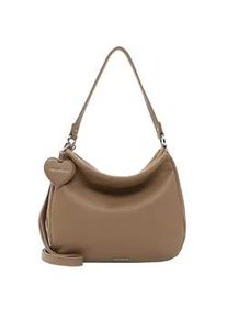 Emily & Noah Beuteltasche EMILY & NOAH "Beutel E&N Enie", Damen, Gr. B/H/T: 34cm x 29cm x 10cm 0, beige (taupe 900), Polyurethan, Taschen Beuteltasche