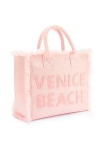 Shopper Venice Beach "Henkeltasche", Damen, Gr. B/H/T: 35cm x 32cm x 14cm, rosa, Textil, unifarben, Taschen Shopper, Handtasche, Schultertasche, gro&szlig;e Tasche, Tragetasche, Strandtasche