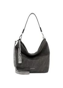 Emily & Noah Beuteltasche EMILY & NOAH "Beutel E&N Elke", Damen, Gr. B/H/T: 36cm x 28cm x 14cm 0, grau (grau 800), Polyurethan, Taschen Beuteltasche