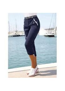 Outdoorhose Casual Looks, Damen, Gr. 54, Normalgr&ouml;&szlig;en, blau (marine), 95% Polyamid, 5% Elasthan, unifarben, 3/4-L&auml;nge, Hosen Outdoorhose