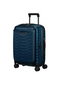 Hartschalen-Trolley Samsonite "PROXIS 55 EXP easy access", Gr. B/H/T: 40cm x 55cm x 23cm 42 l, blau (petrol blau), Polypropylen, Koffer, Handgep&auml;ck Hartschalenkoffer Volumenerweiterung Laptopfach