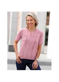 V-Ausschnitt-Pullover Classic Basics "Pullover", Damen, Gr. 54, rosa (ros&eacute;), 100% Polyacryl, unifarben, Pullover