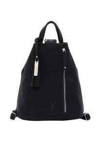 Rucksack SURI FREY "Rucksack SFY Romy", Damen, Gr. B/H/T: 30cm x 33cm x 18cm, blau (blau 500), Obermaterial: 60% Polyurethan PU. 40% Polyester PES., Rucks&auml;cke Rucksack