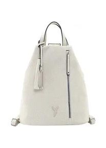 Rucksack SURI FREY "Rucksack SFY Romy", Damen, Gr. B/H/T: 30cm x 33cm x 18cm, wei&szlig; (ecru 320), Obermaterial: 60% Polyurethan PU. 40% Polyester PES., Rucks&auml;cke Rucksack