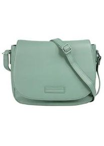 Umh&auml;ngetasche Bruno Banani, Damen, Gr. B/H/T: 28cm x 22cm x 9cm onesize, gr&uuml;n (mint), Leder, leicht gl&auml;nzend, unifarben, Taschen Umh&auml;ngetasche, echt Leder