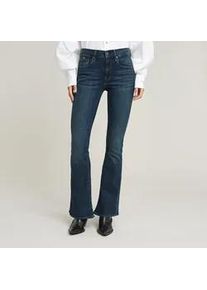 G-Star Raw Bootcut-Jeans G-STAR "3301 Flare Wmn", Damen, Gr. 26, L&auml;nge 32, blau (worn in icy blau), Denim/Jeans, Obermaterial: 99% Baumwolle, 1% Elasthan, bootcut fit normal, Jeans, aus Stretch-Denim