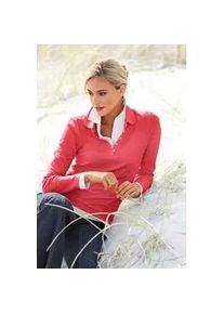 Poloshirt "Poloshirt", Damen, Gr. 50, orange (koralle), 95% Baumwolle, 5% Elasthan, B.C. BEST CONNECTIONS BY Heine, unifarben, Shirts