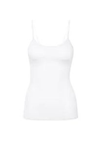 Unterhemd Calida "Unterhemd Natural Comfort Spaghetti-Top 1er Pack", Damen, Gr. 36-38, N-Gr, wei&szlig;, Obermaterial: 92% Baumwolle CO. 8% Elasthan EL., Unterhemden Unterhemd
